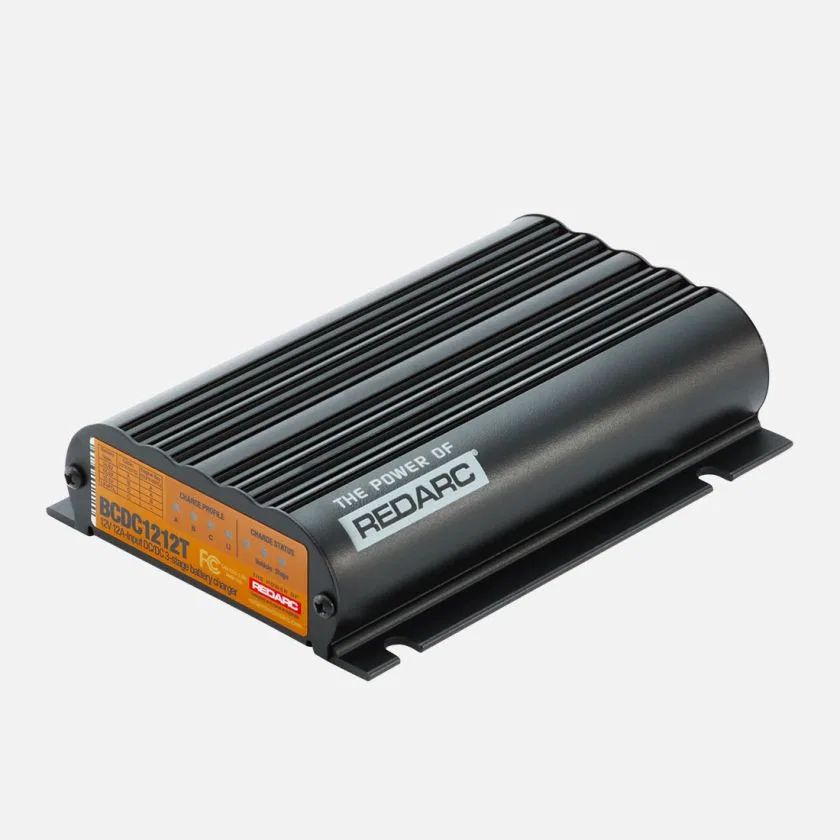 BCDC1212T – REDARC Battery Charger, For 12/ 24 Volt Vehicle Systems Charges From Solar And Alternator 9 To 32 Volt DC...